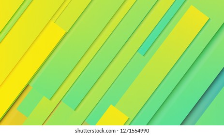 abstract geometric background line with color gradient green and yellow
