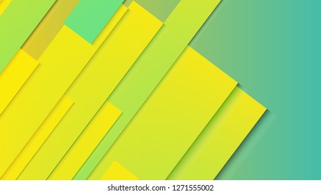 abstract geometric background line with color gradient green and yellow