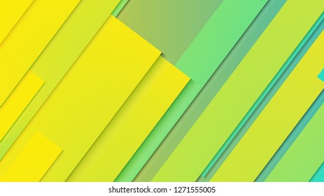 abstract geometric background line with color gradient green and yellow