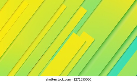 abstract geometric background line with color gradient green and yellow