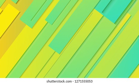 abstract geometric background line with color gradient green and yellow