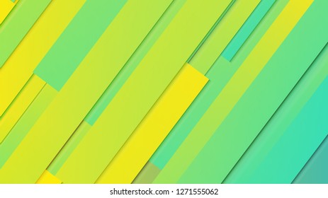 abstract geometric background line with color gradient green and yellow