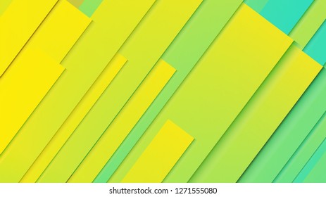 abstract geometric background line with color gradient green and yellow