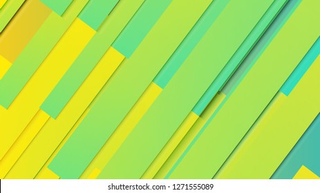 abstract geometric background line with color gradient green and yellow