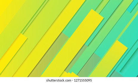 abstract geometric background line with color gradient green and yellow