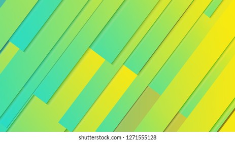 abstract geometric background line with color gradient green and yellow