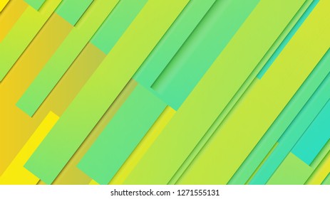 abstract geometric background line with color gradient green and yellow