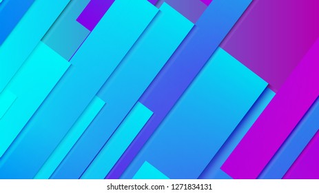 abstract geometric background line with color gradient blue and pink