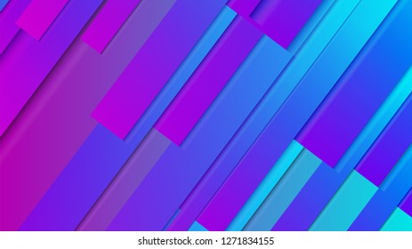 abstract geometric background line with color gradient blue and pink