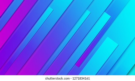 abstract geometric background line with color gradient blue and pink