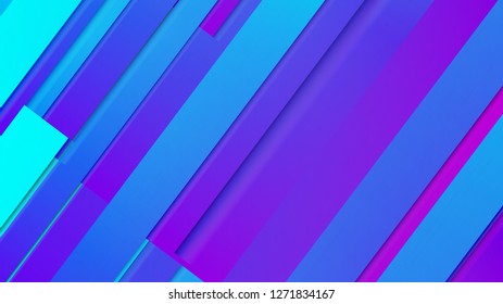 abstract geometric background line with color gradient blue and pink