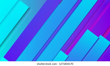 abstract geometric background line with color gradient blue and pink