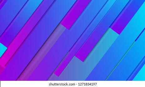 abstract geometric background line with color gradient blue and pink