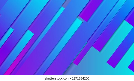 abstract geometric background line with color gradient blue and pink