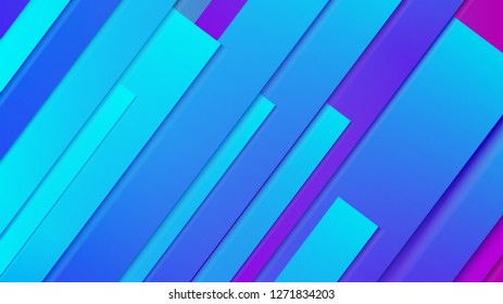 abstract geometric background line with color gradient blue and pink
