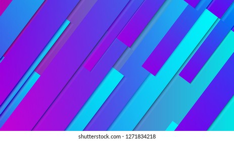 abstract geometric background line with color gradient blue and pink