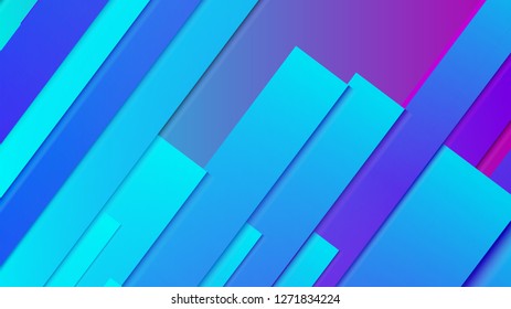 abstract geometric background line with color gradient blue and pink