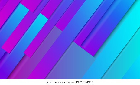 abstract geometric background line with color gradient blue and pink