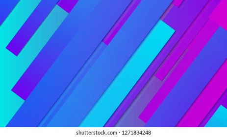 abstract geometric background line with color gradient blue and pink