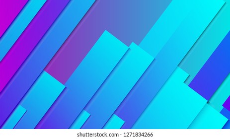 abstract geometric background line with color gradient blue and pink