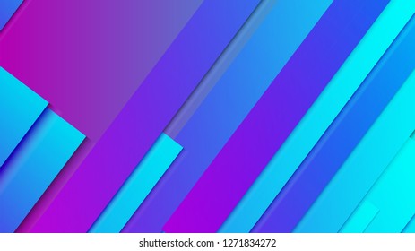 abstract geometric background line with color gradient blue and pink