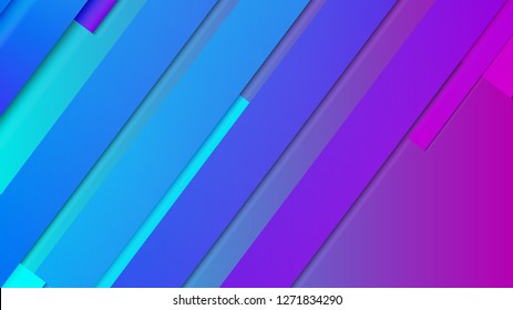 abstract geometric background line with color gradient blue and pink