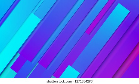 abstract geometric background line with color gradient blue and pink