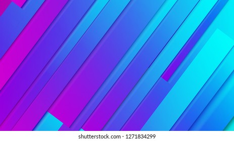 abstract geometric background line with color gradient blue and pink