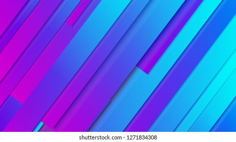 abstract geometric background line with color gradient blue and pink