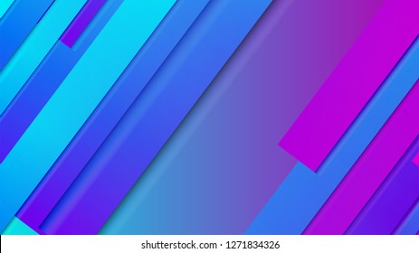 abstract geometric background line with color gradient blue and pink