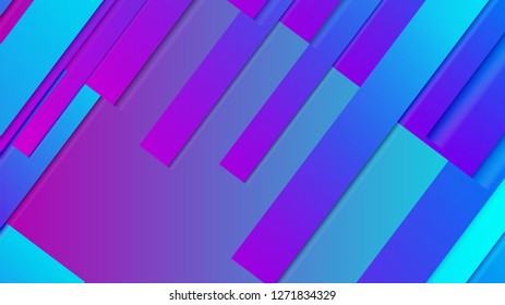abstract geometric background line with color gradient blue and pink