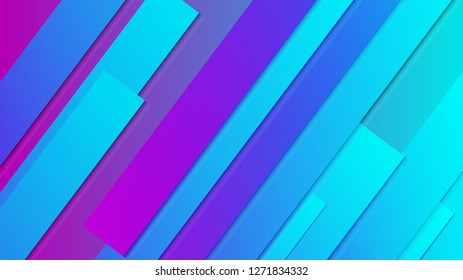abstract geometric background line with color gradient blue and pink