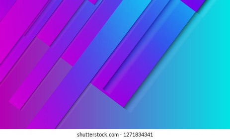 abstract geometric background line with color gradient blue and pink