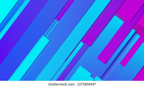 abstract geometric background line with color gradient blue and pink