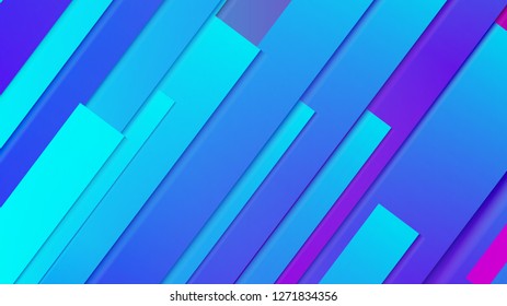 abstract geometric background line with color gradient blue and pink