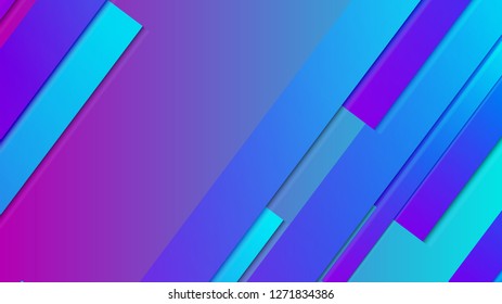 abstract geometric background line with color gradient blue and pink