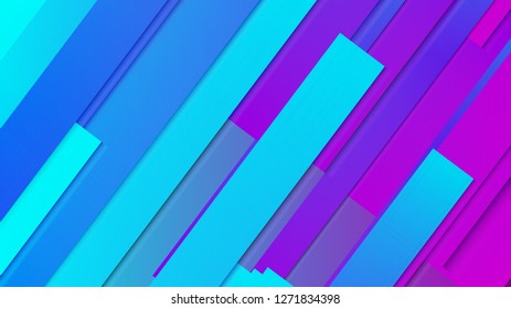 abstract geometric background line with color gradient blue and pink