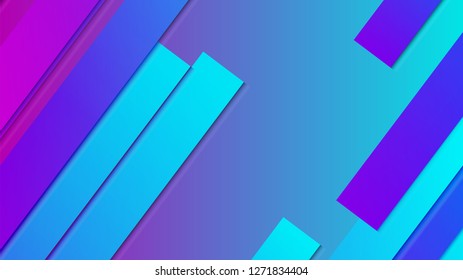 abstract geometric background line with color gradient blue and pink