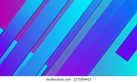 abstract geometric background line with color gradient blue and pink