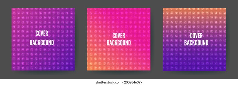 Abstract geometric background with line texture for business brochure cover design. Gradient Pink, orange, purple, blue and green vector banner poster