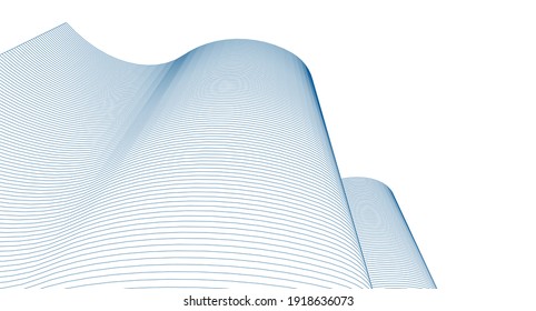 abstract geometric background linear structure 3d rendering