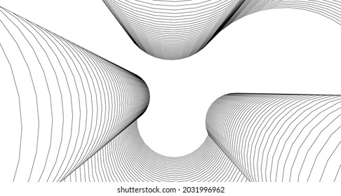  abstract geometric background linear structure 3d rendering