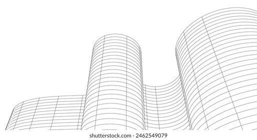 abstract geometric background linear structure 3d rendering	
