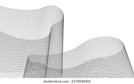 abstract geometric background linear structure 3d rendering	