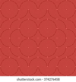 Abstract geometric background of lines and circles