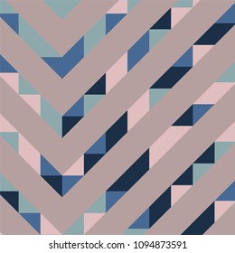 Abstract geometric background with lines of colored triangles. Can be used as poster, banner, border, background, Wallpaper, card, print and etc. Eps10 vector.