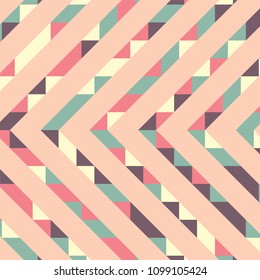 Abstract geometric background with lines of colored triangles. Can be used as poster, banner, border, background, Wallpaper, card, print and etc. Eps10 vector.