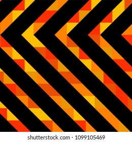 Abstract geometric background with lines of colored triangles. Can be used as poster, banner, border, background, Wallpaper, card, print and etc. Eps10 vector.
