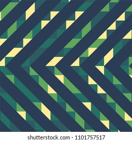 Abstract geometric background with lines of colored triangles. Can be used as poster, banner, border, background, Wallpaper, card, print and etc. Eps10 vector.
