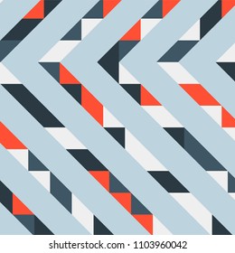 Abstract geometric background with lines of colored triangles. Can be used as poster, banner, border, background, Wallpaper, card, print and etc. Eps10 vector.